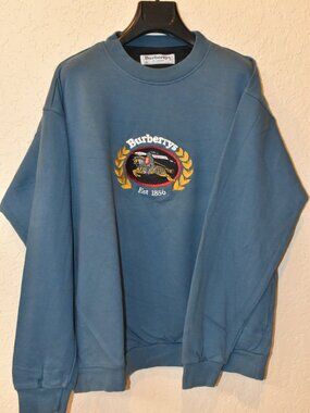 NWOT Vintage Burberry Cotton Sweatshirt - Size XL